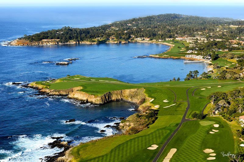 Pebble Beach Golf Links Aerial (c) Bart Keagy Pebble Beach Golf Links Aerial (c) Bart Keagy